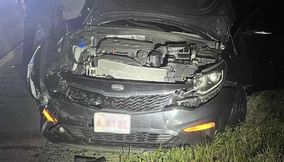 State Trooper Injured after Car Crashed into Cruiser in Maine